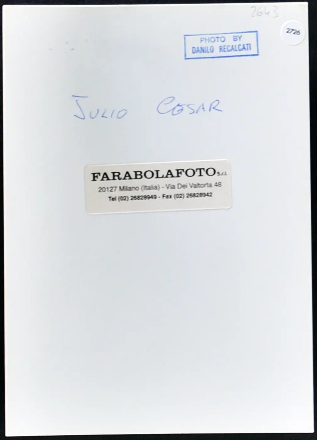 Julio Cesar Juventus 1990-1991 Ft 2726 - Stampa 18x13 cm - Farabola Stampa ai sali d'argento