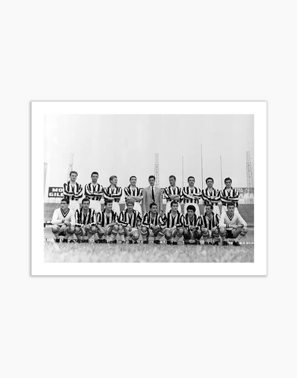 Juventus, la rosa della stagione 1958/1959 — stampa fine art