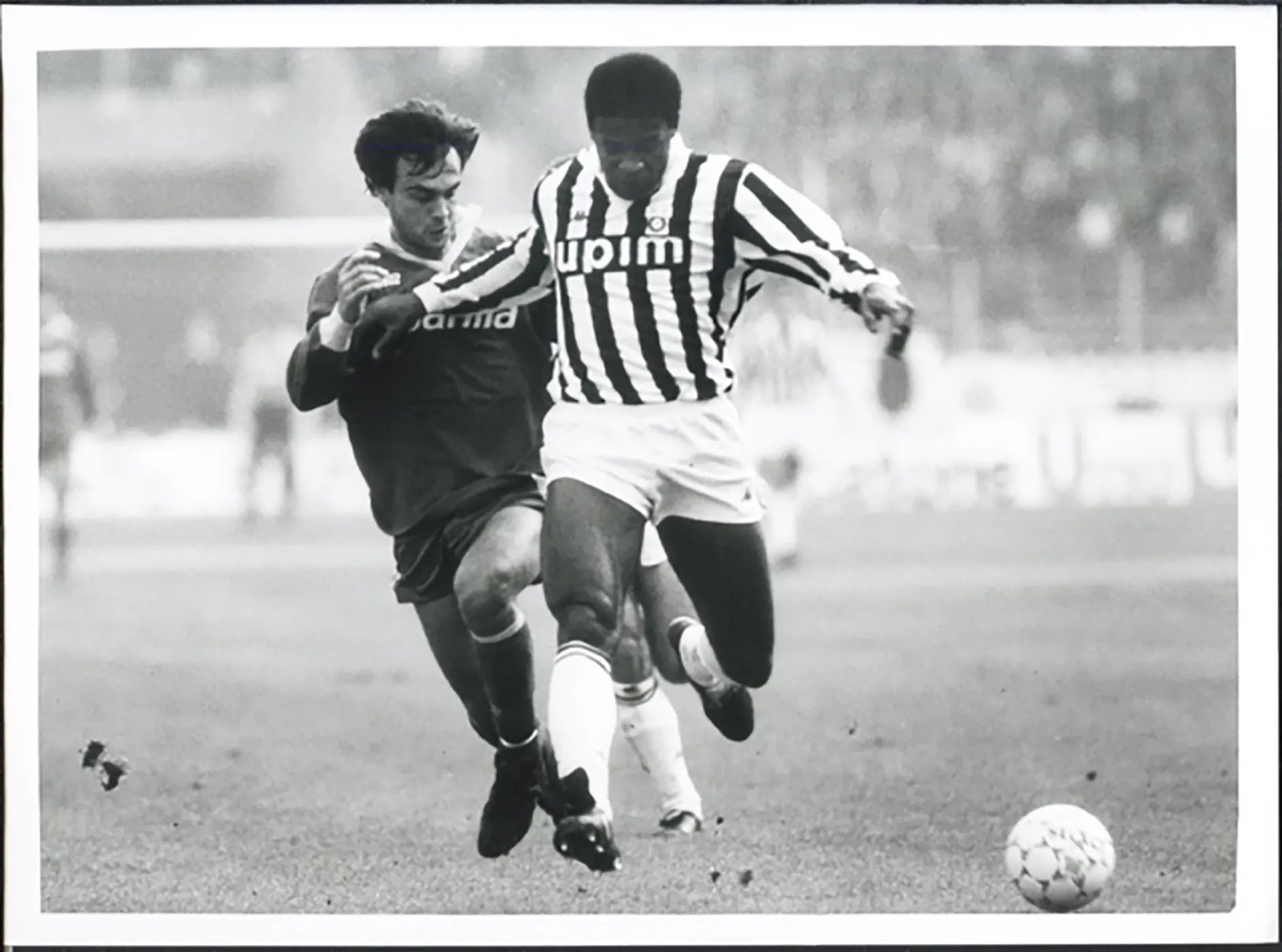 Juventus vs Roma Gianni e Julio Cesar 1994 Ft 5577 - Stampa 24x18 cm - Farabola Stampa ai sali d'argento