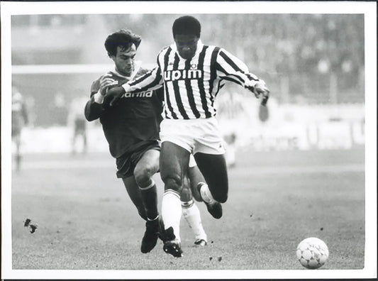 Juventus vs Roma Gianni e Julio Cesar 1994 Ft 5577 - Stampa 24x18 cm - Farabola Stampa ai sali d'argento