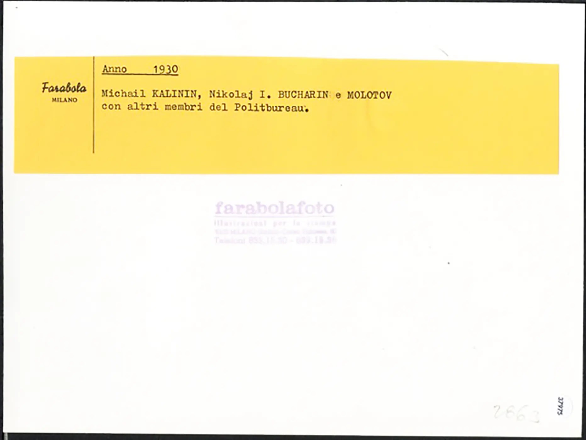 Kalinin, Bucharin e Molotov 1930 Ft 37975 - Stampa 24x18 cm - Farabola Stampa ai sali d'argento (anni 90)