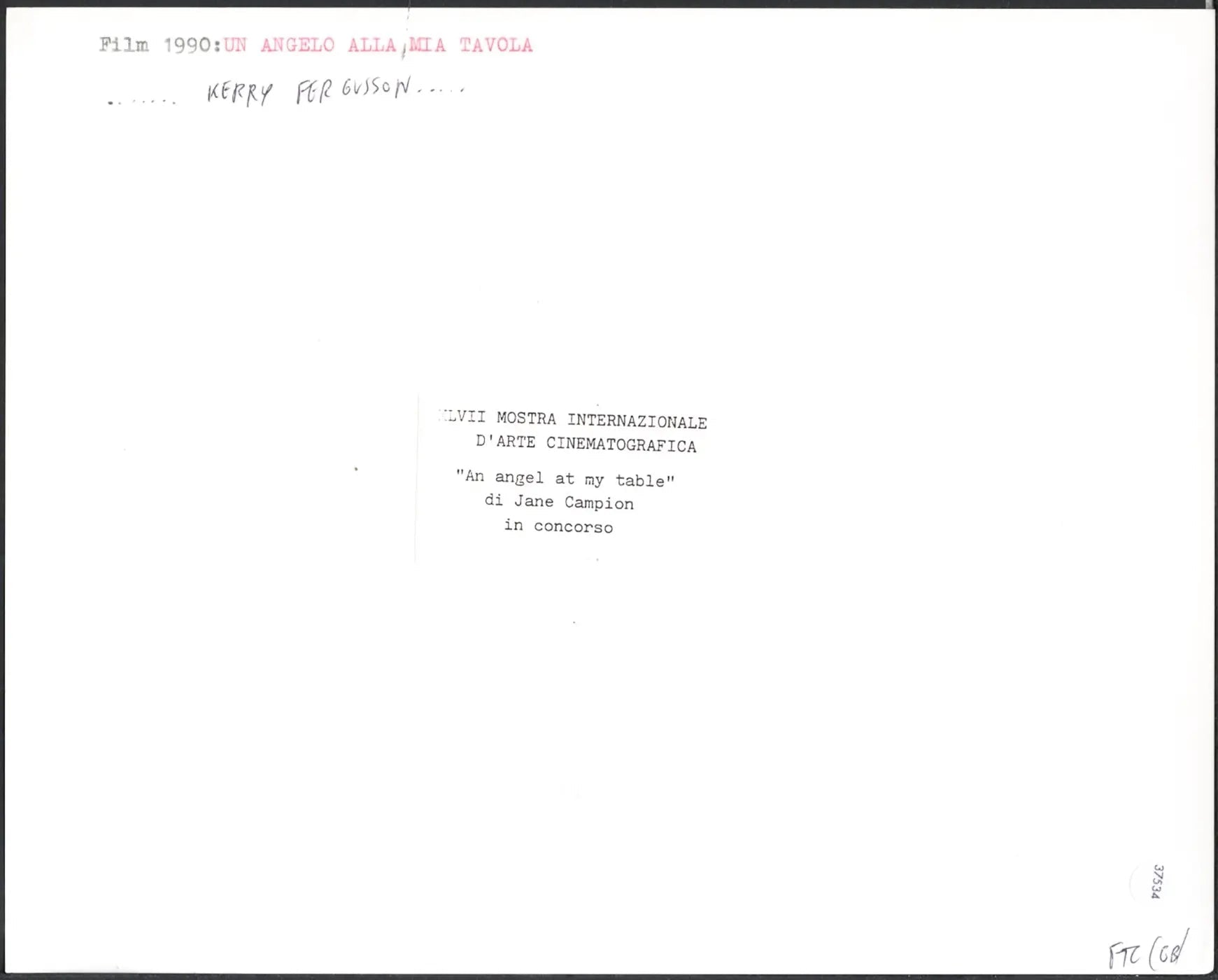 Kerry Ferguson film 1990 Ft 37534 - Stampa 20x25 cm - Farabola Stampa ai sali d'argento