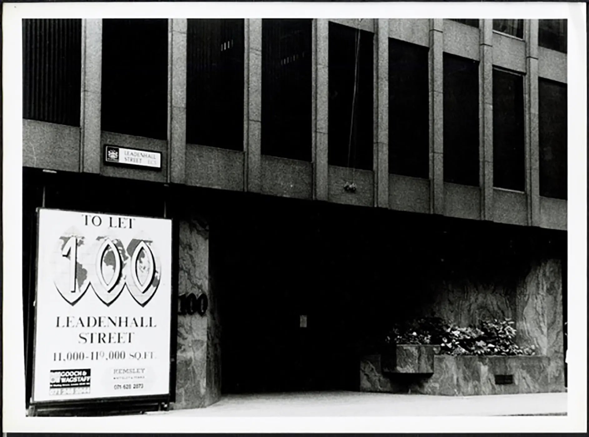 La BCCI in Leadenhall Street Londra anni 90 Ft 38054 - Stampa 24x18 cm - Farabola Stampa ai sali d'argento