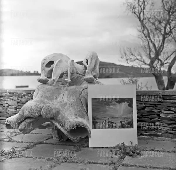 La casa di Salvador Dalì a Port Lligat, 1957 - Farabola Immagine digitale