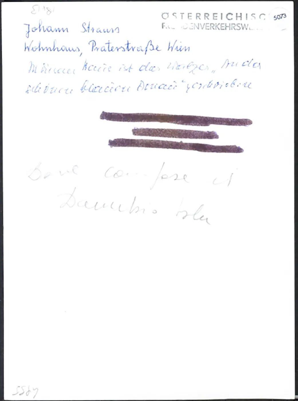 La casa di Strauss a Vienna anni 60 Ft 5073 - Stampa 13x18 cm - Farabola Stampa ai sali d'argento