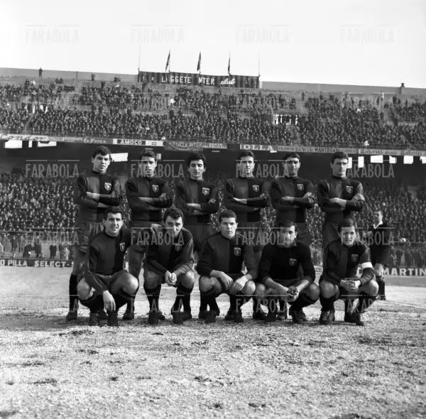La formazione del Genoa, Inter - Genoa, 1964 - Farabola Immagine digitale