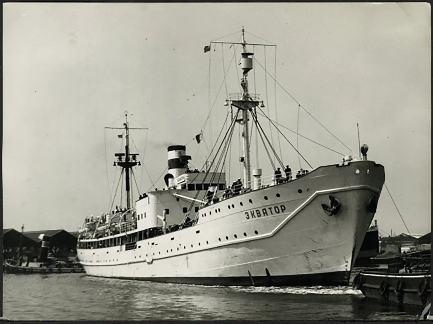 La nave scuola sovietica Equator 1956 Ft 36943 - Stampa 20x15 cm - Farabola Stampa ai sali d'argento