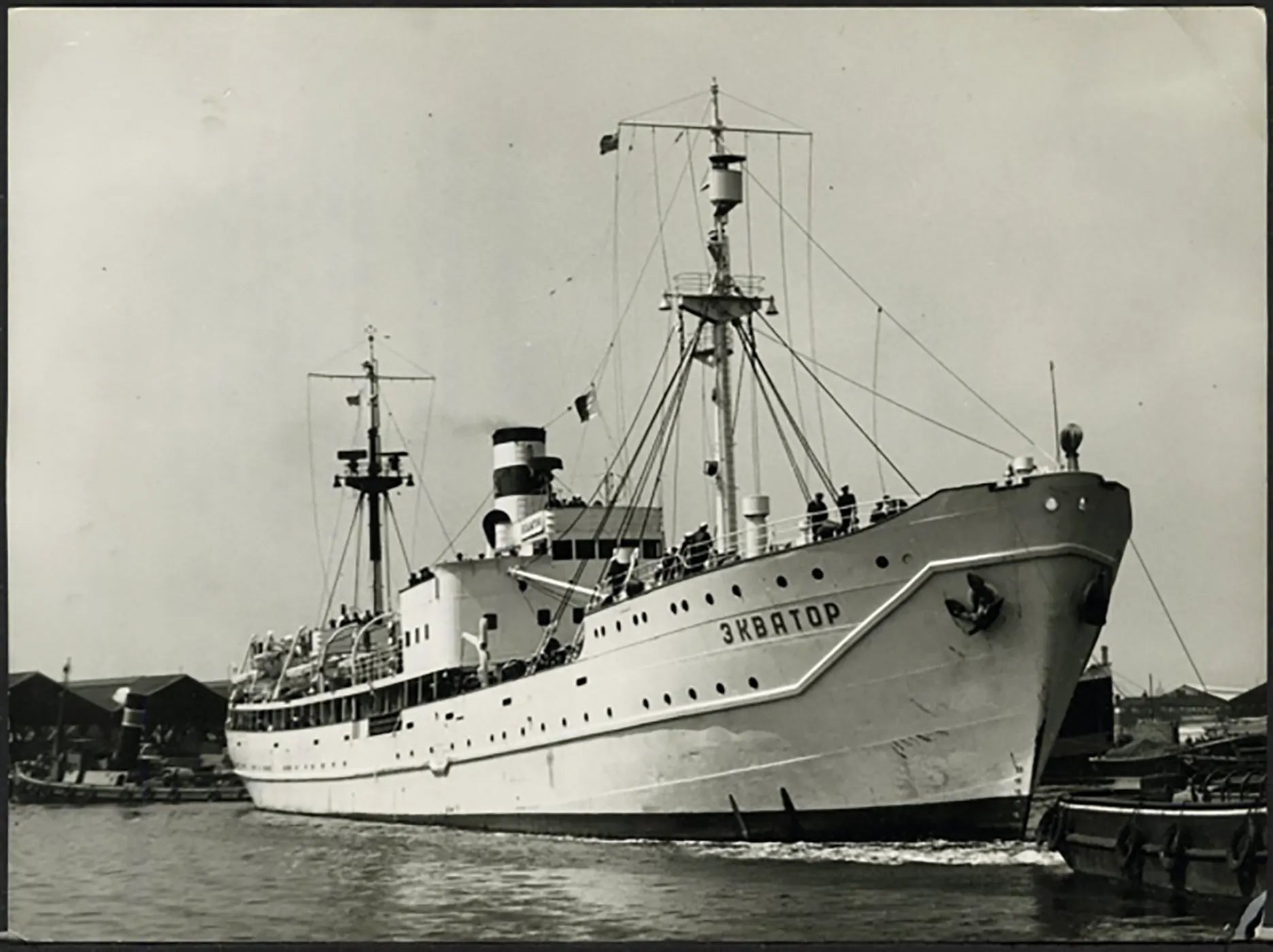La nave scuola sovietica Equator 1956 Ft 36943 - Stampa 20x15 cm - Farabola Stampa ai sali d'argento