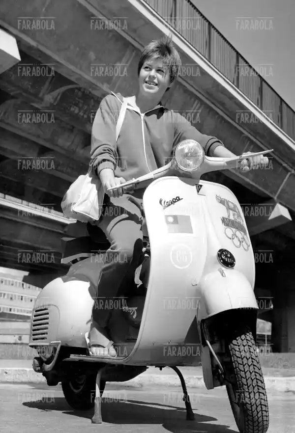 La nuotatrice Inge Andersen, Olimpiadi di Roma, 1960 - Farabola Immagine digitale