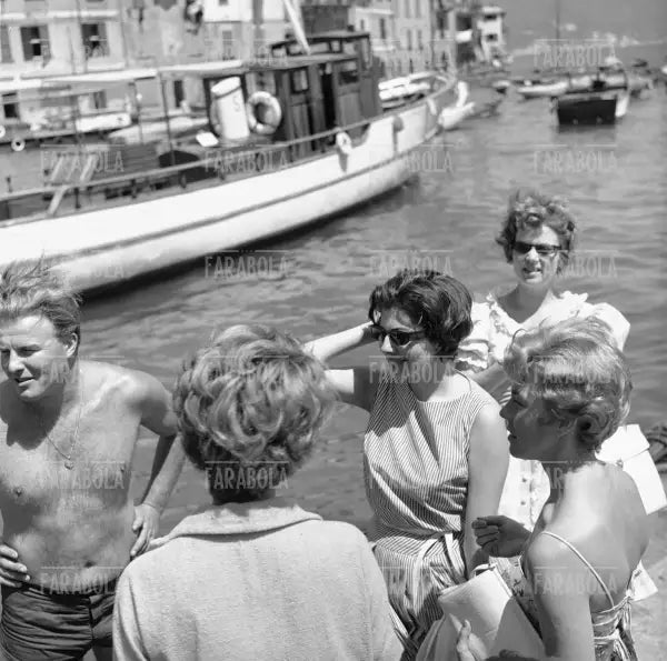 La principessa Soraya, Portofino, 1961 - Farabola Immagine digitale
