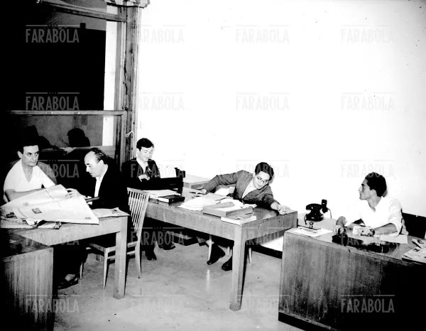 La redazione de l'Unità, Milano, 1949 - Farabola Immagine digitale