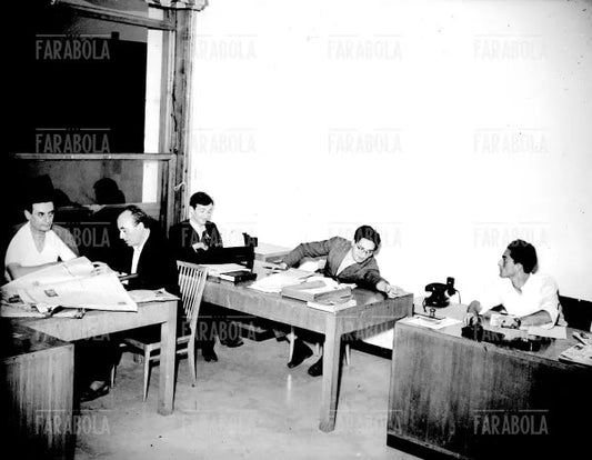 La redazione de l'Unità, Milano, 1949 - Farabola Immagine digitale