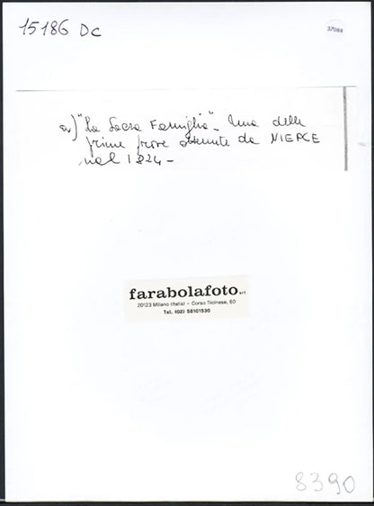 La Sacra Famiglia foto del 1824 di Niépce Ft 37088 - Stampa 24x18 cm - Farabola Stampa ai sali d'argento (anni 90)