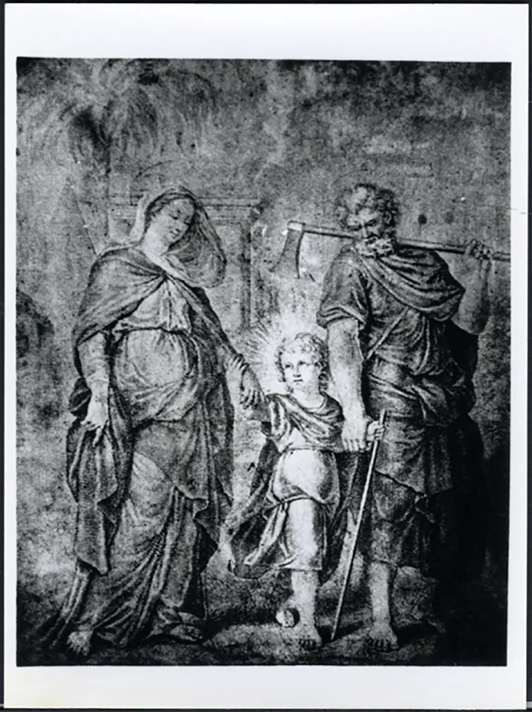 La Sacra Famiglia foto del 1824 di Niépce Ft 37088 - Stampa 24x18 cm - Farabola Stampa ai sali d'argento (anni 90)