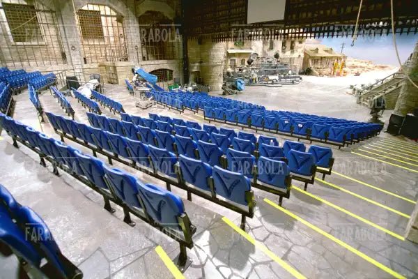 La scenografia del programma 125 Milioni di Caz....te, 2001 - Farabola Immagine digitale