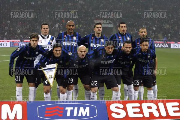 La squadra dell'Inter, Milan vs Inter, 2012 - Farabola Immagine digitale