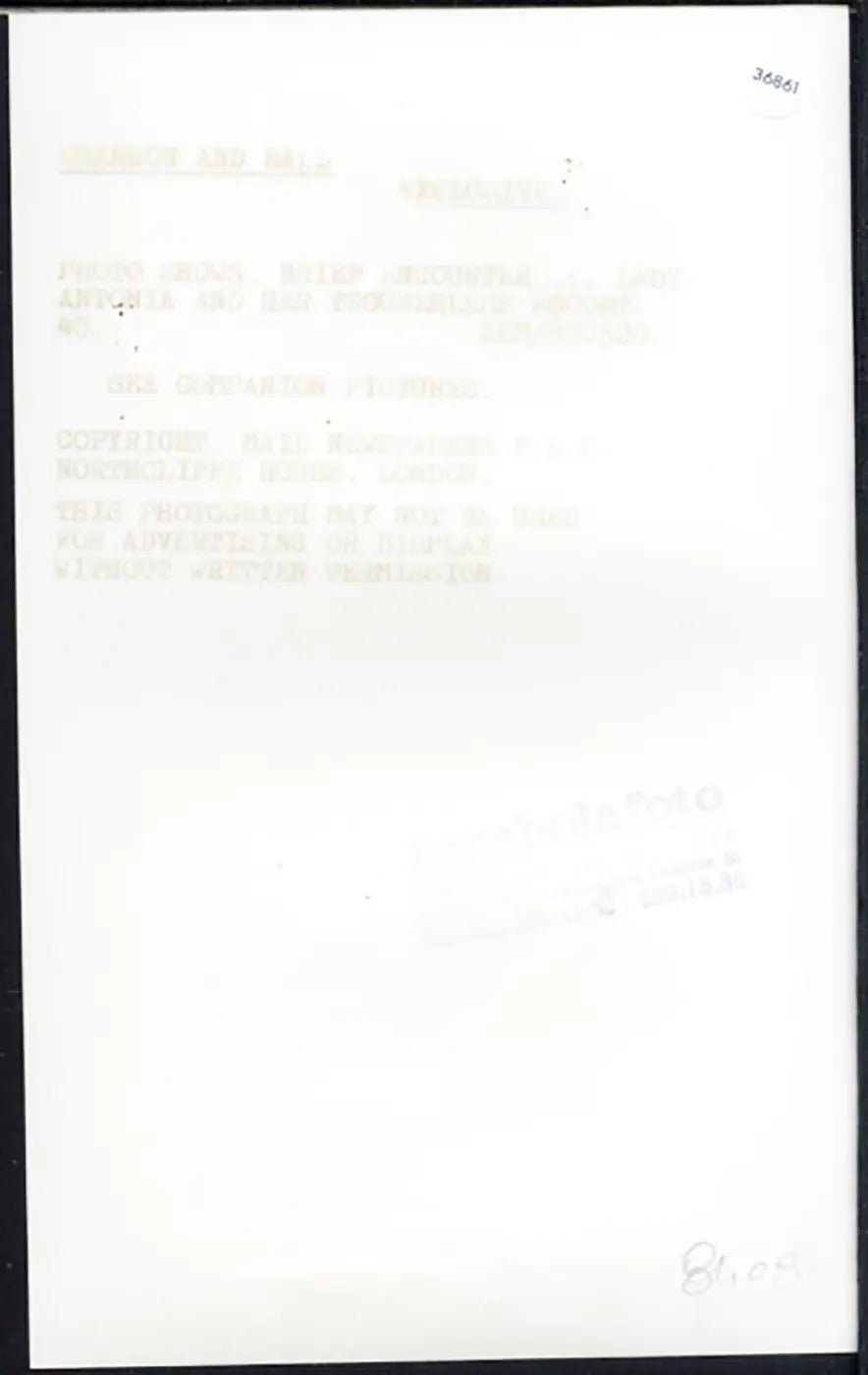 Lady Antonia Fraser 1987 Ft 36861 - Stampa 20x12 cm - Farabola Stampa ai sali d'argento