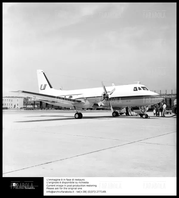 L'aereo privato di Gianni Agnelli a Linate, Milano, 1965 - Farabola Immagine digitale