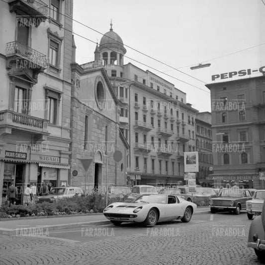 Lamborghini Miura, Lugano, 1968 - Farabola Immagine digitale
