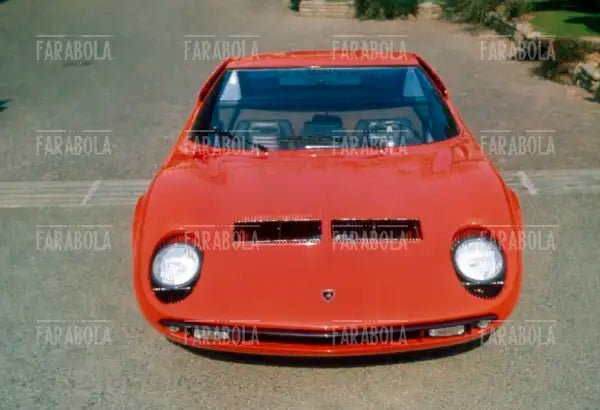 Lamborghini Miura, Salone dell'Auto di Ginevra, 1966 - Farabola Immagine digitale