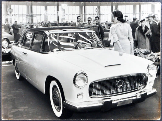 Lancia Flaminia Salone Auto Torino 1956 Ft 35355 - Stampa 20x15 cm - Farabola Stampa ai sali d'argento