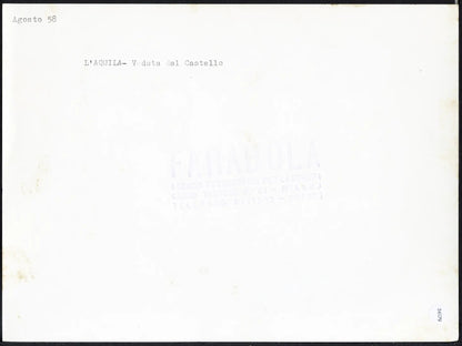 L'Aquila Veduta dal Castello 1958 Ft 36179 - Stampa 24x18 cm - Farabola Stampa ai sali d'argento