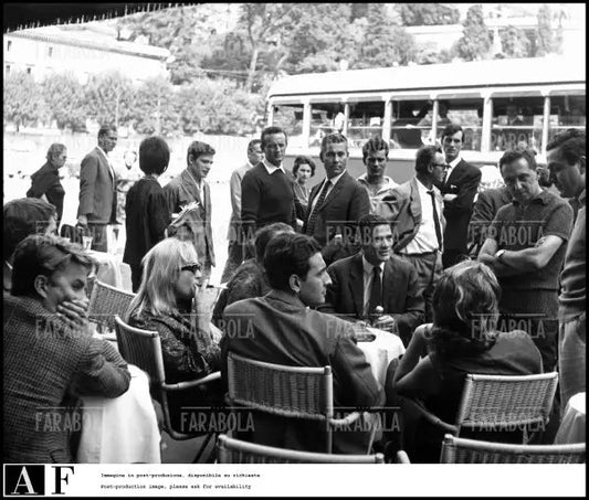 Laura Betti e Pier Paolo Pasolini in via Veneto, 1963 - Farabola Immagine digitale