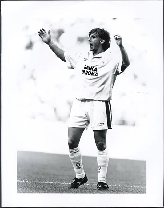 Lazio Beppe Signori stagione 1993 - 1994 Ft 5526 - Stampa 24x30 cm - Farabola Stampa ai sali d'argento
