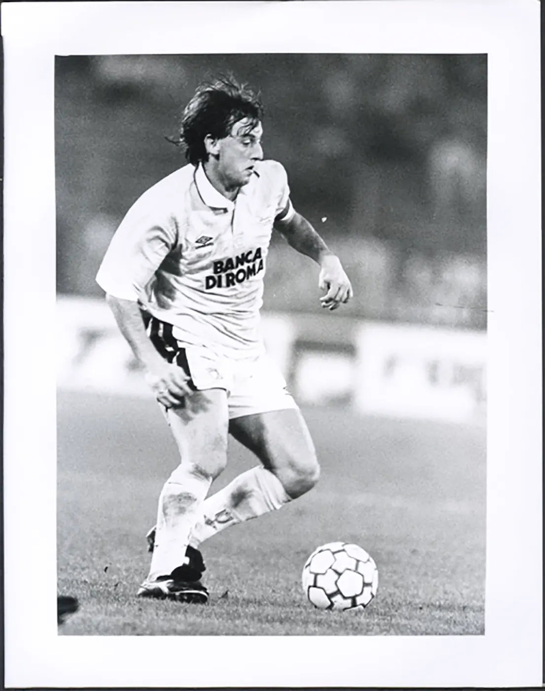 Lazio Beppe Signori stagione 1993 - 1994 Ft 5532 - Stampa 24x30 cm - Farabola Stampa ai sali d'argento