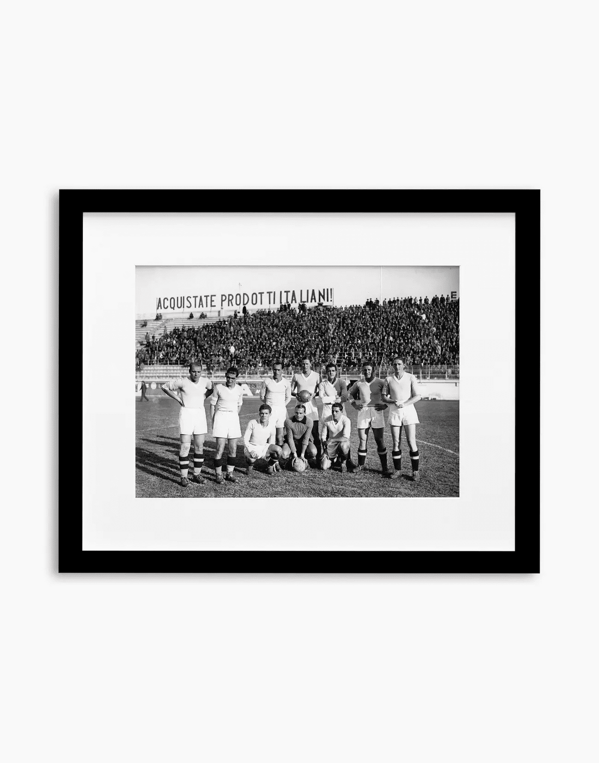 Lazio, Formazione, 1934 — stampa fine art con cornice nera