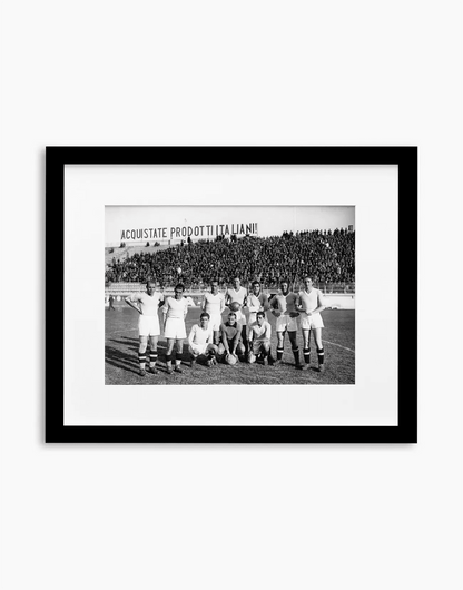 Lazio, Formazione, 1934 — stampa fine art con cornice nera