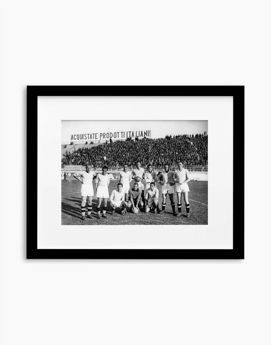 Lazio, Formazione, 1934 — stampa fine art con cornice nera