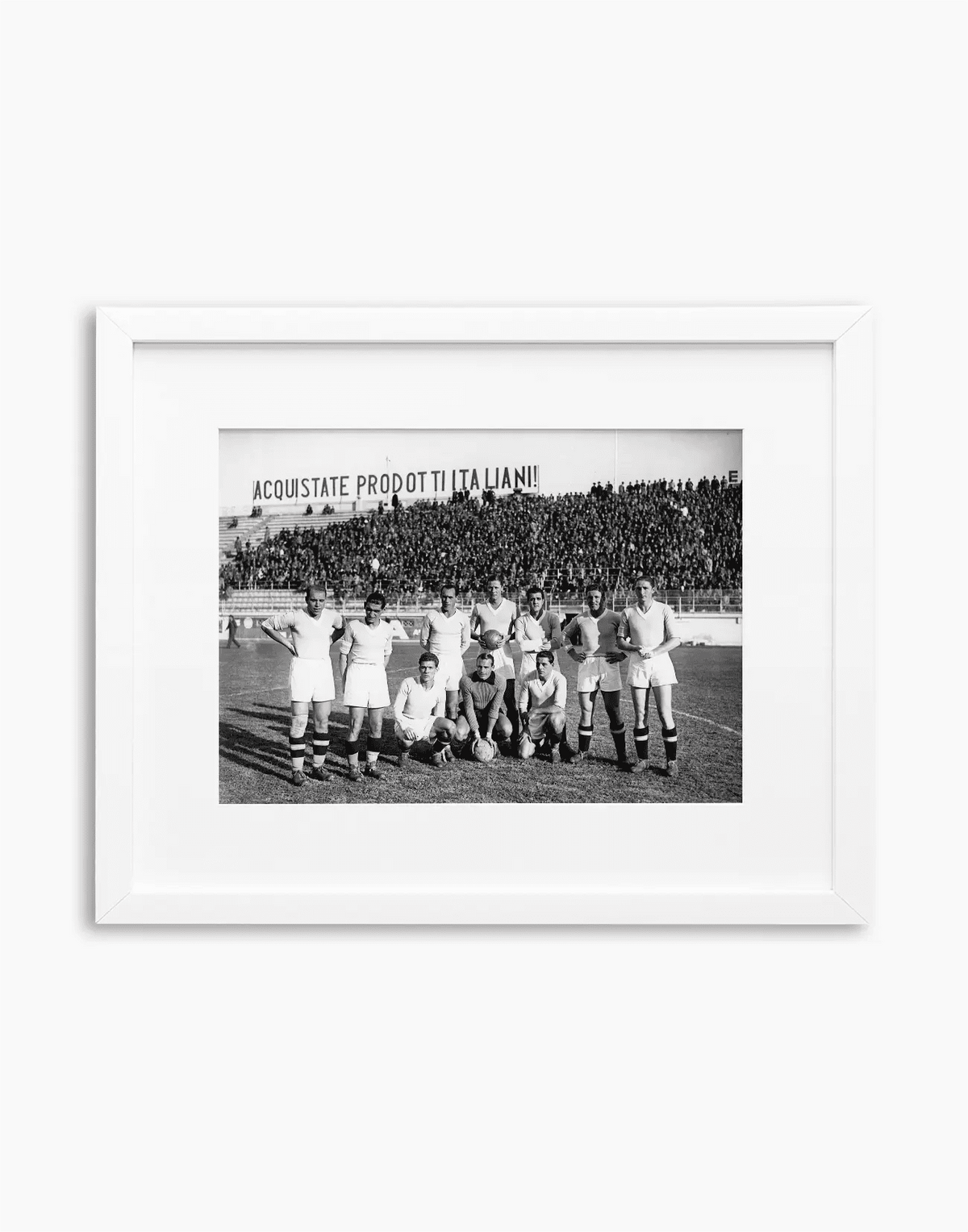 Lazio, Formazione, 1934 — stampa fine art con cornice bianca