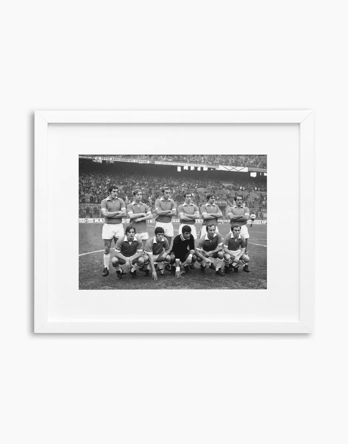 Lazio, Formazione, 1969 — stampa fine art con cornice bianca