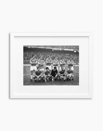 Lazio, Formazione, 1969 — stampa fine art con cornice bianca