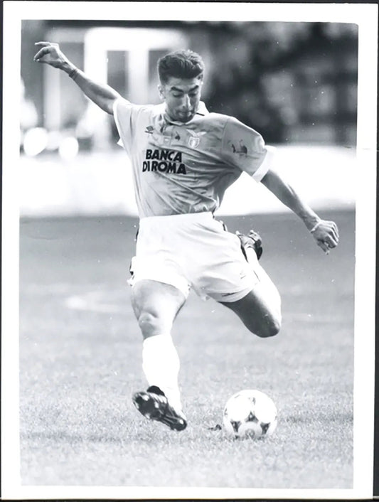 Lazio Roberto Di Matteo 1994 - 1995 Ft 5596 - Stampa 24x18 cm - Farabola Stampa ai sali d'argento