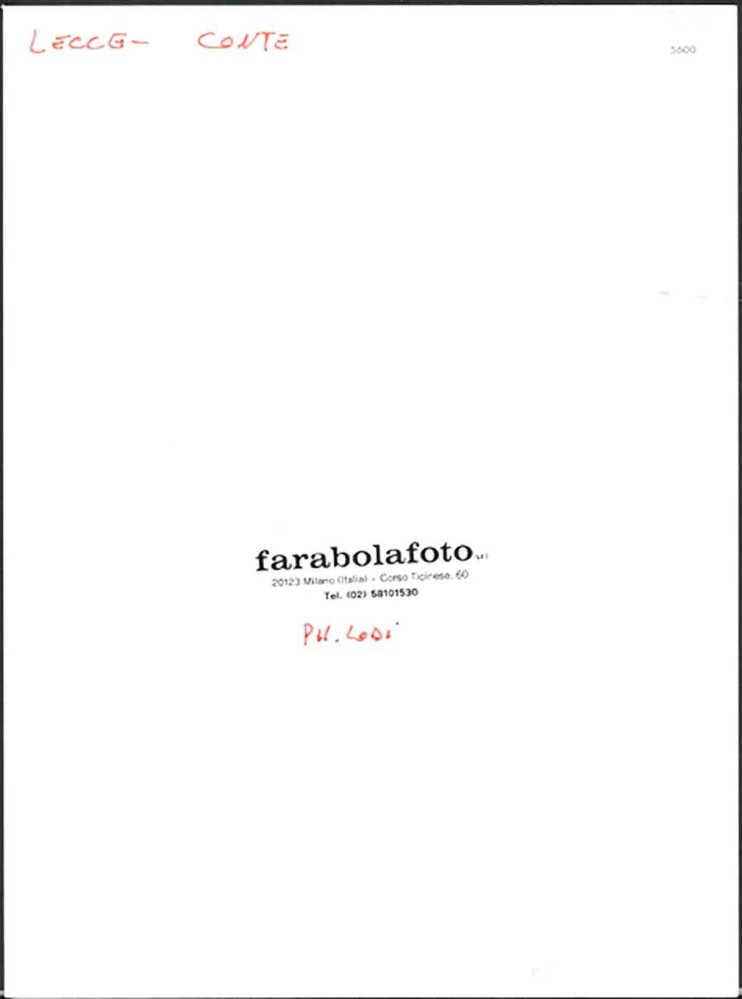 Lecce Antonio Conte anni 80 Ft 5600 - Stampa 24x18 cm - Farabola Stampa ai sali d'argento