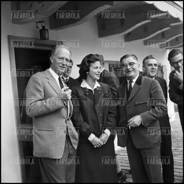 Leopoldo III del Belgio con la moglie Lilian e l'ex cancelliere austriano Leopold Figl, 1959 - Farabola Immagine digitale
