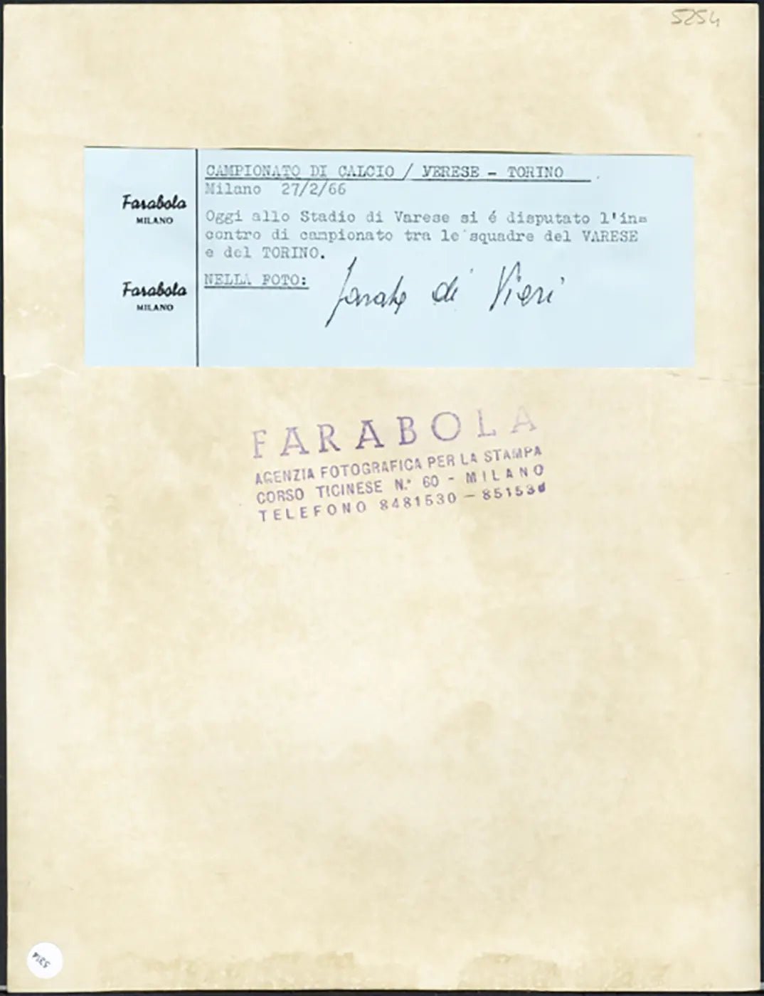Lidio Vieri Torino 1966 Ft 5314 - Stamp 21x27 cm - Farabola Stampa ai sali d'argento