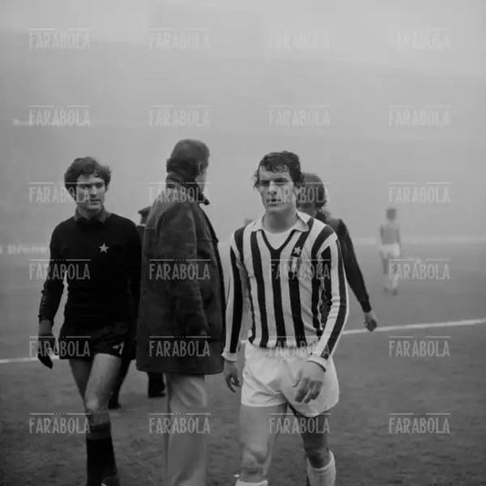 Lido Vieri e Fabio Capello, Inter vs Juventus, 1973 - Farabola Immagine digitale