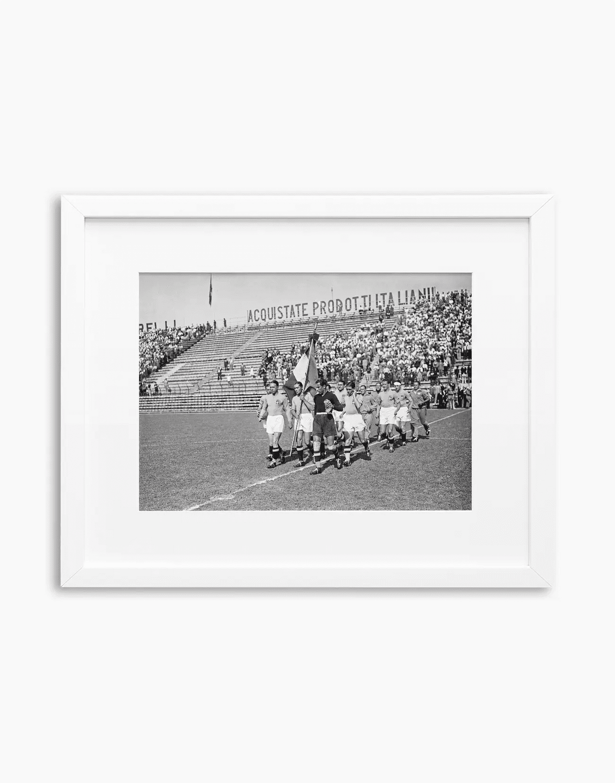 L'Italia al Mondiale del 1934 — stampa fine art con cornice bianca