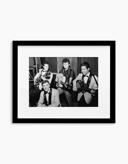 Little Tony and his brothers, 1960 — stampa fine art con cornice nera