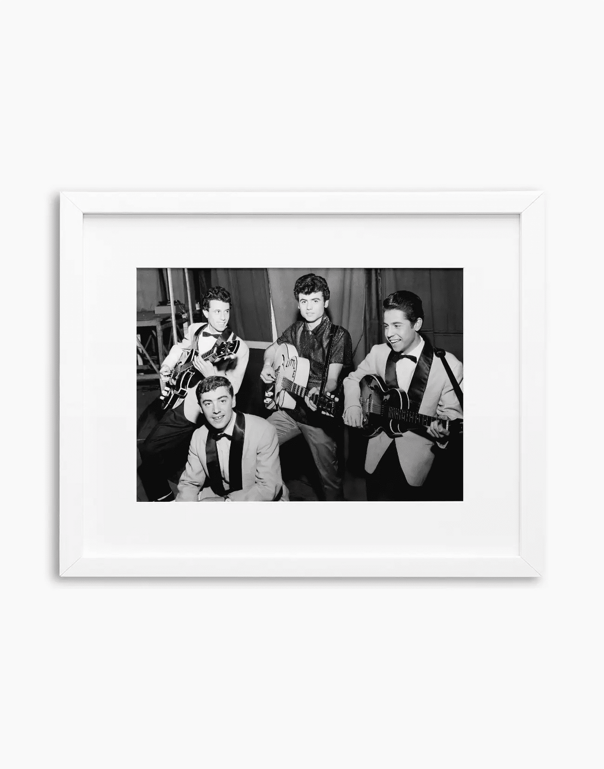 Little Tony and his brothers, 1960 — stampa fine art con cornice bianca