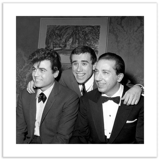 Little Tony e Mike Bongiorno, Sanremo 1964 - Farabola Fotografia