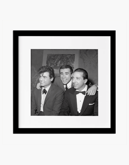 Little Tony e Mike Bongiorno, Sanremo 1964 — stampa fine art con cornice nera