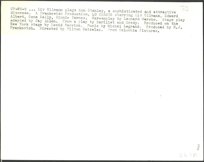 Liv Ullmann nel film 40 Carats 1973 Ft 37372 - Stampa 24x18 cm - Farabola Stampa ai sali d'argento