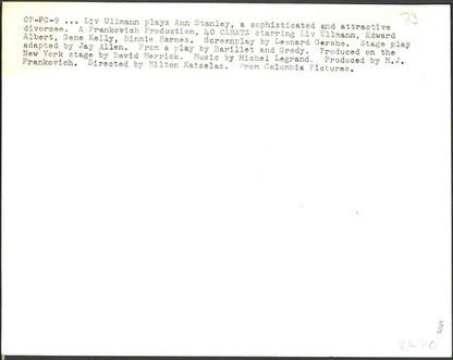 Liv Ullmann nel film 40 Carats 1973 Ft 37372 - Stampa 24x18 cm - Farabola Stampa ai sali d'argento