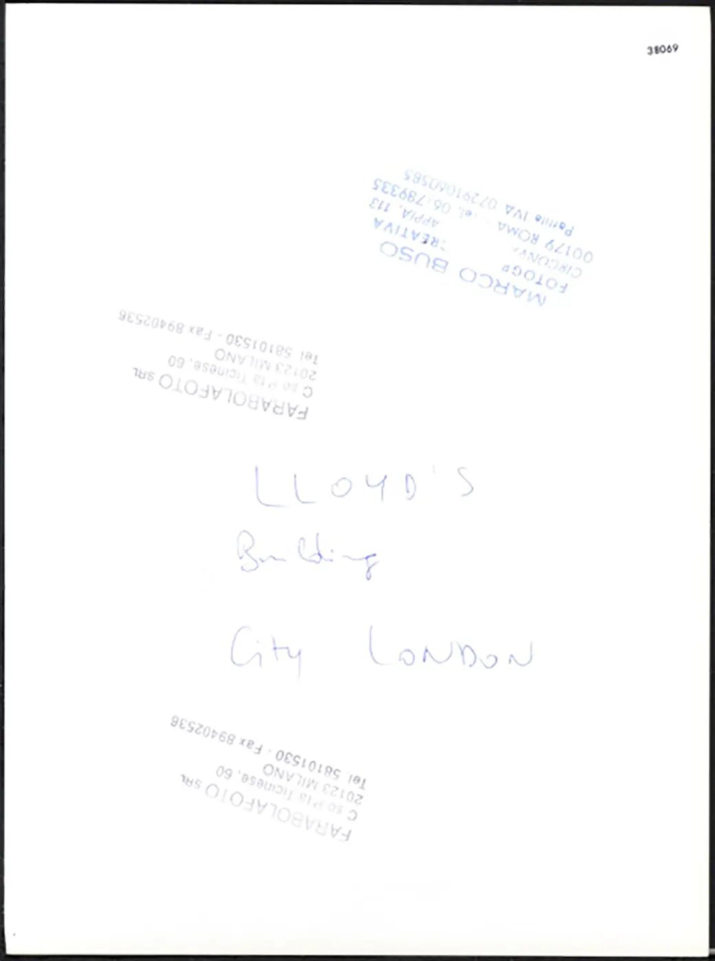 Lloyds Building Londra anni 90 Ft 38069 - Stampa 24x18 cm - Farabola Stampa ai sali d'argento