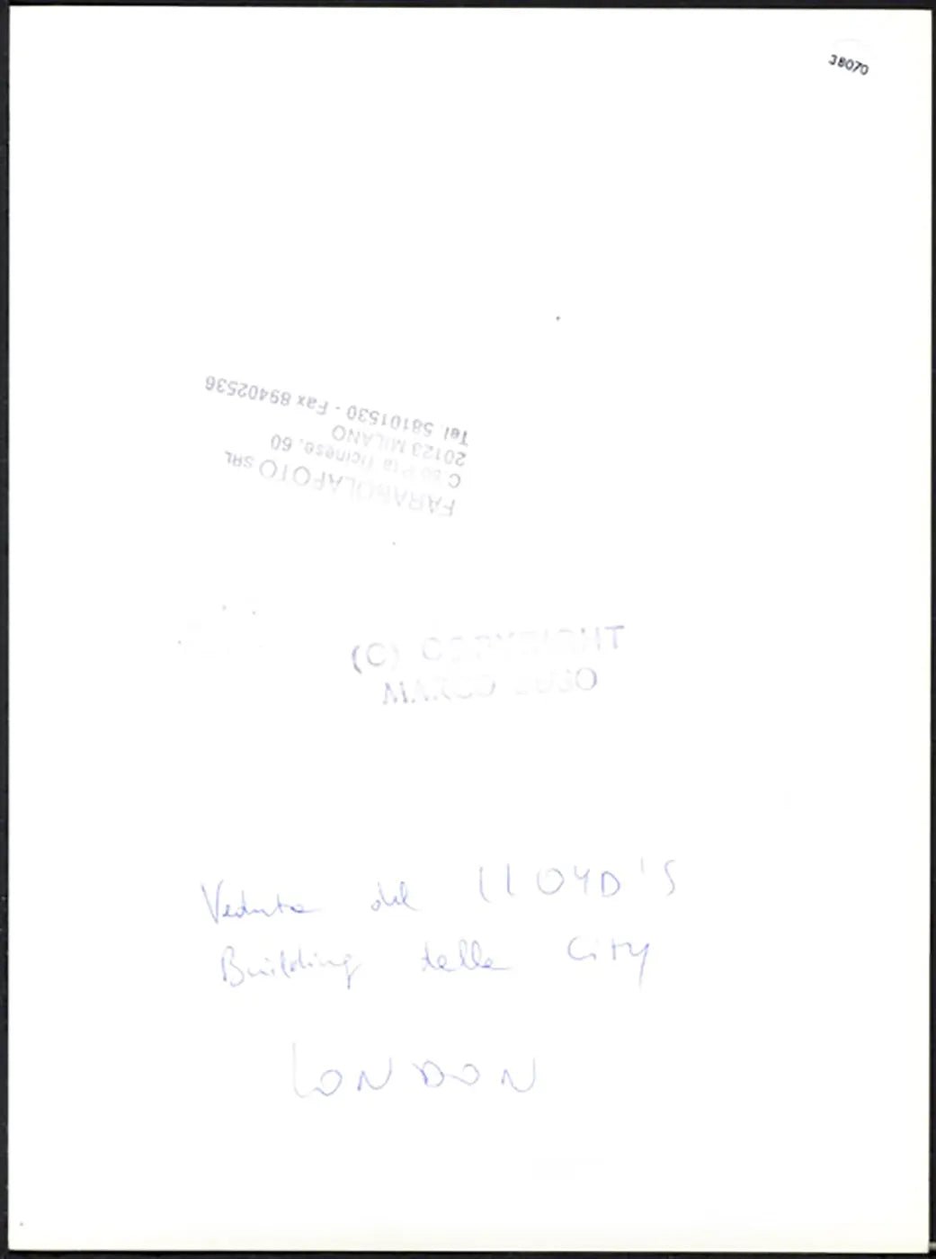 Lloyds Building Londra anni 90 Ft 38070 - Stampa 24x18 cm - Farabola Stampa ai sali d'argento