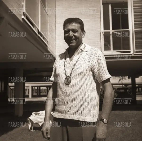 Lo schermidore Giuseppe Delfino, Olimpiadi di Roma, 1960 - Farabola Immagine digitale